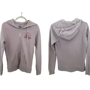 Rocky Mountain Elk Foundation RMEF Light Lavender Pink Zip-Up Hoodie SZ M